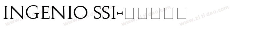 Ingenio SSi字体转换